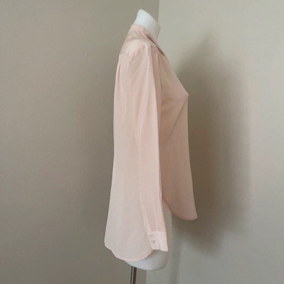 (NWT) Banana Republic Women’s Silk Pink Blouse, XS (Petite) - Picture 8 of 16